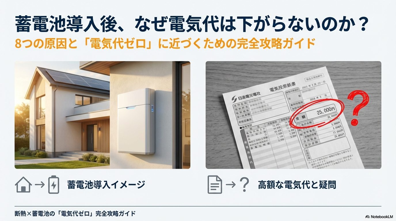 蓄電池導入後も電気代が下がらない原因と解決策の完全攻略ガイド：8つの原因を深掘り