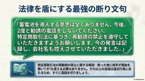 特定商取引法の再勧誘禁止を活用した効果的な断り文句のテキスト