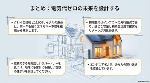 クレイ型技術、先行投資としての考え方、パートナー選びなど、京セラ蓄電池導入の総まとめ。